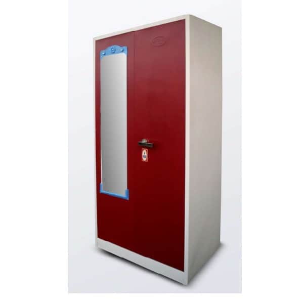 Orlando Almirah with Double Drawer and Locker. - right_view