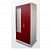 Orlando Almirah with Double Drawer and Locker. - right_view