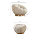 Pumpkin Lounge Sofa Set In White Colour - left_view