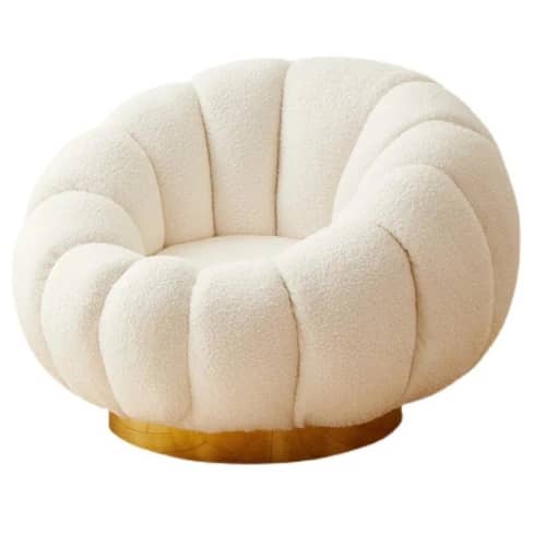 Pumpkin Lounge Sofa Set In White Colour