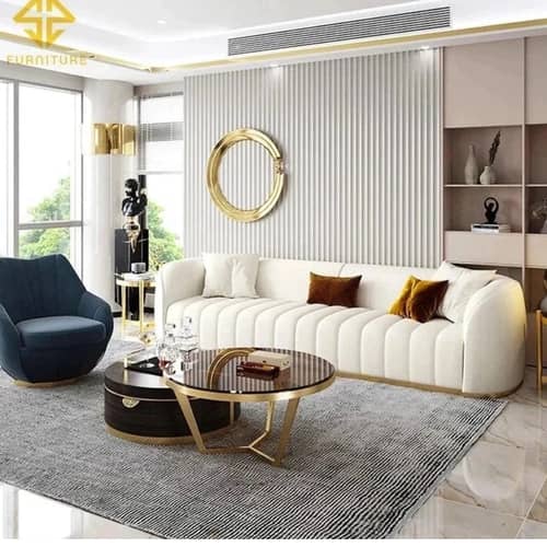 Luxury 5 Seater Leather Sofa