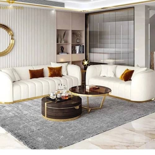 Luxury 5 Seater Leather Sofa