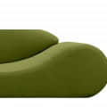 Olympia 3 Seater Sofa In Olive Green Color - rear_view