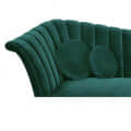 Damask Sofa In Dark Green Color - top_view