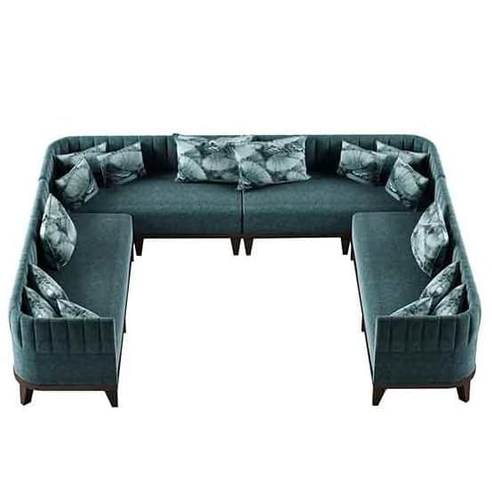 Fujairah Sectional U Shape Modular Sofa - top_view