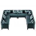 Fujairah Sectional U Shape Modular Sofa - top_view