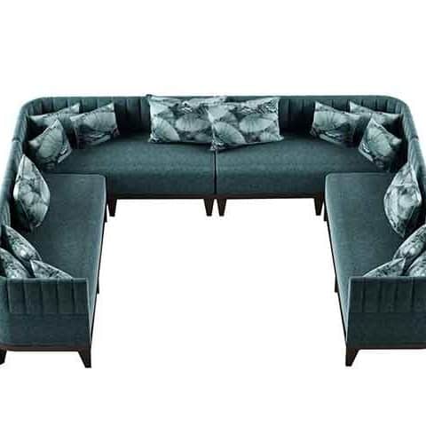 Fujairah Sectional U Shape Modular Sofa - rear_view