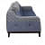 Ruwais Contemporary Sofa In Blue Colour - front_view