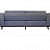 Ruwais Contemporary Sofa In Blue Colour - top_view