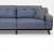 Ruwais Contemporary Sofa In Blue Colour - rear_view