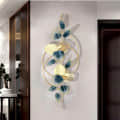 Golden & Green Enchanting Petal Metal Wall Art - front_view