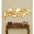 Wrought Iron Butterfly Wall Art With LED In Gold - photo