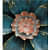 Iron Small Dahlia Green Gold Flower Wall Art - top_view
