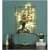 Iron Framed Butterfly Queen Wall Art With LED In Gold - front_view
