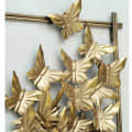 Iron Framed Butterfly Queen Wall Art With LED In Gold - top_view