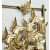 Iron Framed Butterfly Queen Wall Art With LED In Gold - top_view