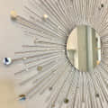 Round  Sunburst Mirror In Silver Finish - top_view