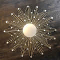Round  Sunburst Mirror In Silver Finish - rear_view