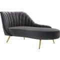 Paddington Modern Chaise Longue Chesterfield Sofa - front_view