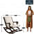 Nashville Wooden & Foam Rocking Chair - rear_view