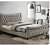Copenhagen Velvet Sleigh Fabric Chesterfield Bed - photo