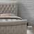 Copenhagen Velvet Sleigh Fabric Chesterfield Bed - right_view