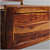 Premium Sheesham Wood King Size Bed with Box Storage - rear_view