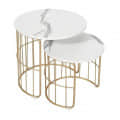 Golden Coffe Table Set of Two - top_view