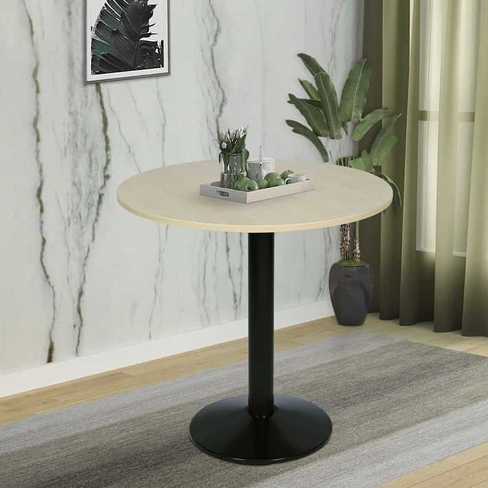 Syracuse Round Café Table In Wood - photo