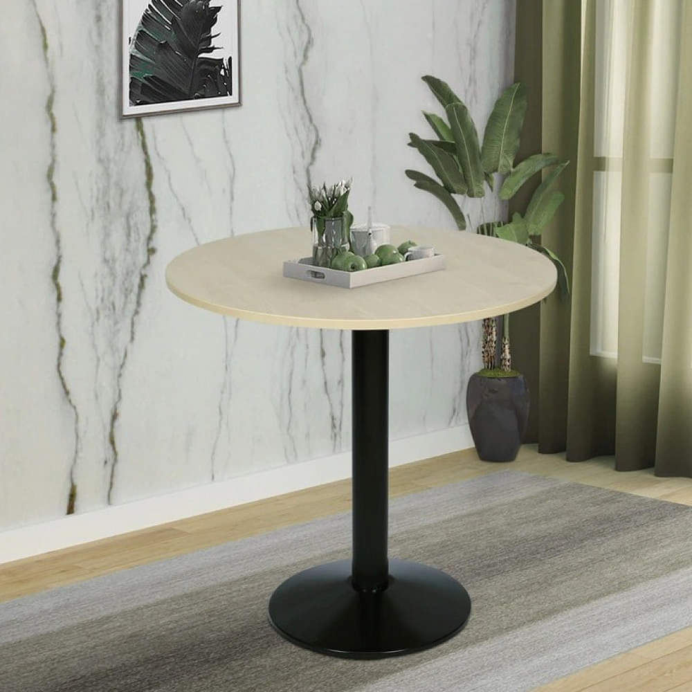 Syracuse Round Café Table In Wood - photo