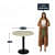 Syracuse Round Café Table In Wood - top_view