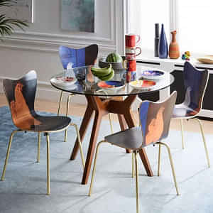 Orenburg Round Glass Café Table - photo