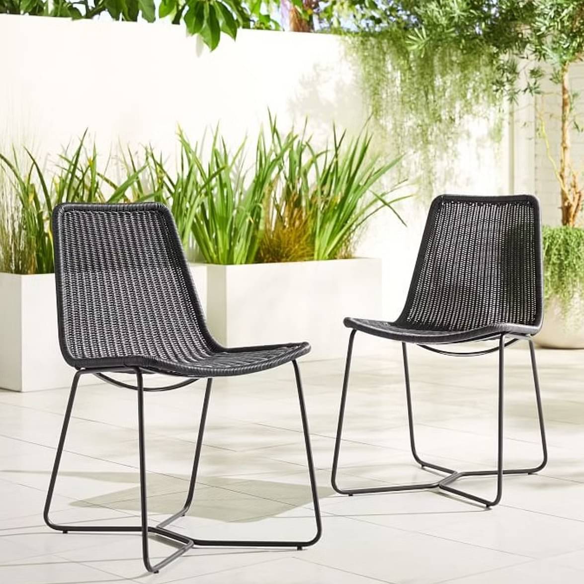 Outdoor Woven Slope Café Chair
