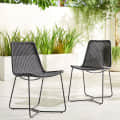 Outdoor Woven Slope Café Chair - front_view