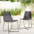 Outdoor Woven Slope Café Chair - front_view