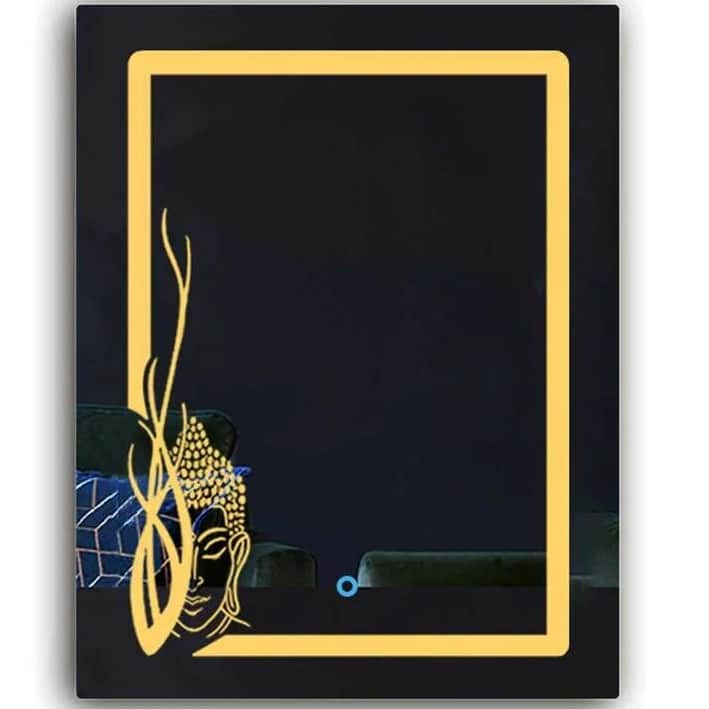 Felicity Sun Glow Warm Light LED Wall Mirror - front_view