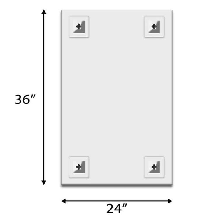 Felicity Sun Glow Warm Light LED Wall Mirror - rear_view