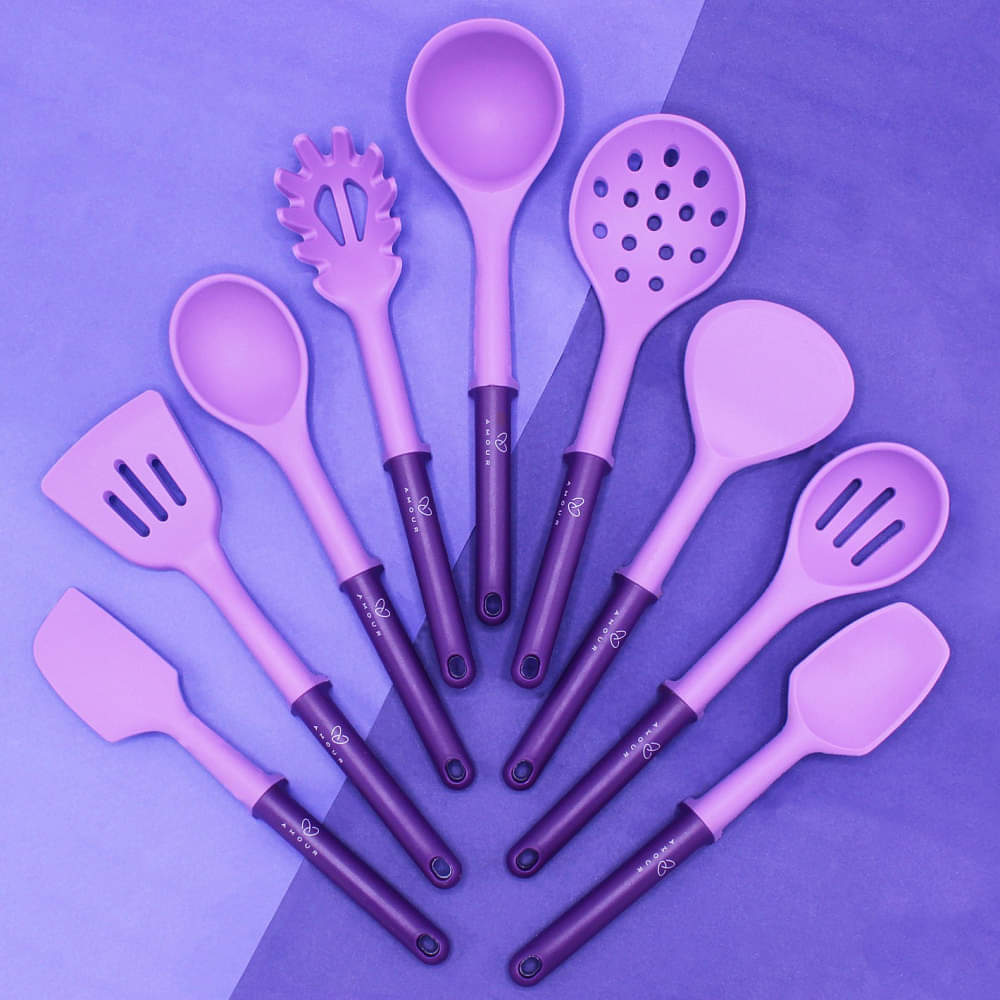 Tennessee 9 Piece Cooking Utensil Set With Holder - photo