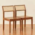 Cane Connection Georgia Set of 2 Solid Wood Café Chairs - photo