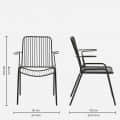 Thornley Metallic Café Chair In Black (Set Of 4) - front_view