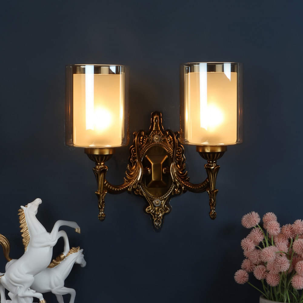 Odyssey Antique Brass Finish Wall Lamp -2W - Without Bulb - photo
