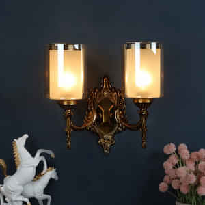 Odyssey Antique Brass Finish Wall Lamp -2W - Without Bulb - photo