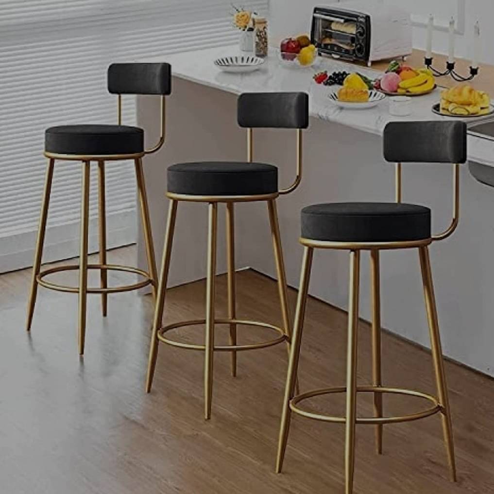 Anthrax Metal Bar Stool (Seating Height - 28 Inch)