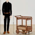 Dredson Wooden Café Trolley - top_view