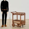 Dredson Wooden Café Trolley - rear_view