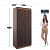 Orlando Wardrobe in Choco Walnut Finish - front_view