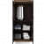 Orlando Wardrobe in Choco Walnut Finish - top_view