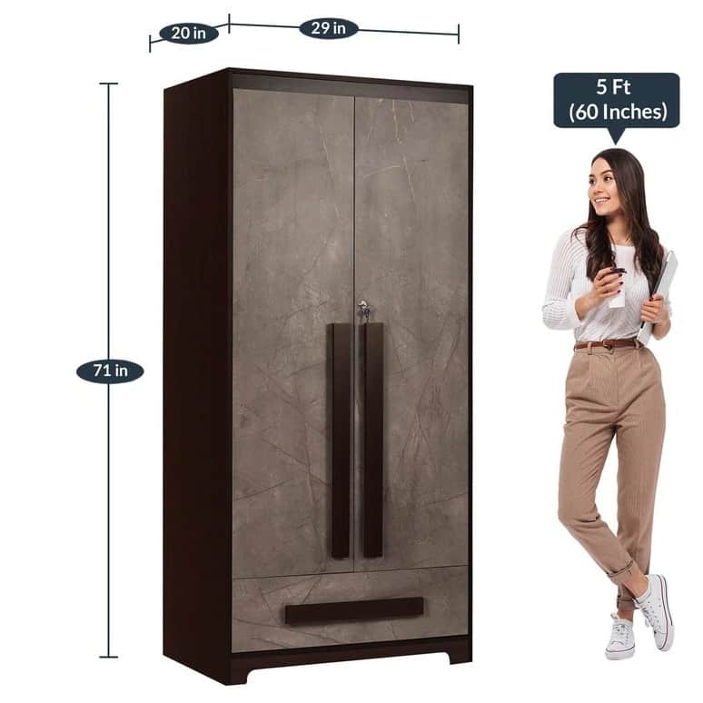 Orlando Contemporary 2 door Wardrobe - front_view