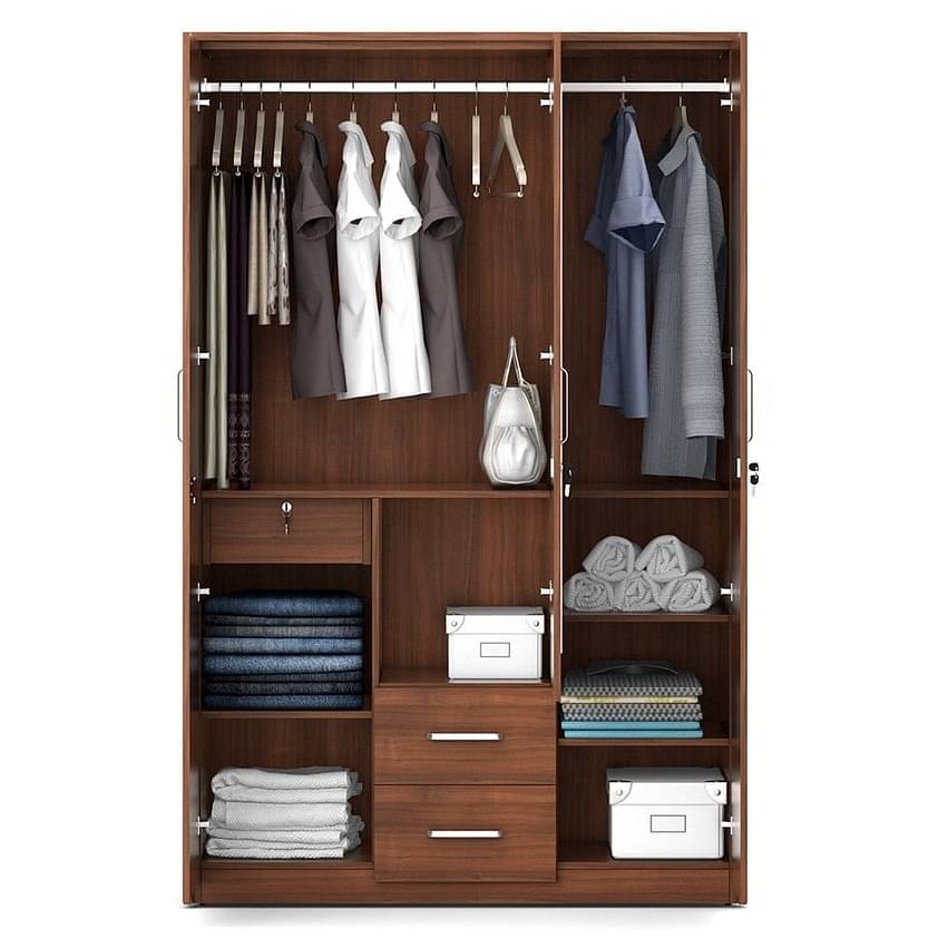Raleigh Antique Wardrobe With Mirror