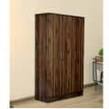 Sapporo 3 Door Wardrobe in Walnut Finish - photo